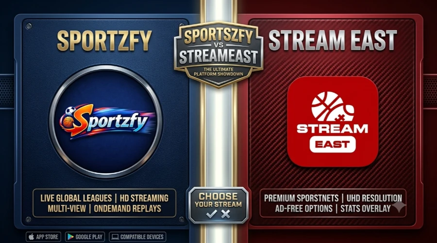 Sportzfy vs Stream East comparison - The Ultimate Platform Showdown